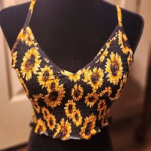 Sunflower crop top